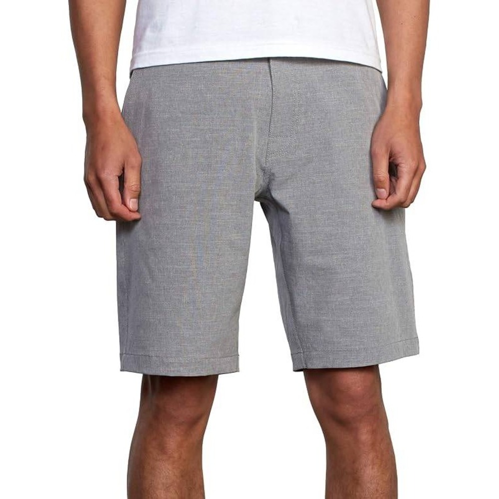 RVCA Men's 31 Gray Hybrid Walk Shorts Polyester Cotton Blend Stretch